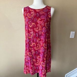 Red Paisley Summer Dress